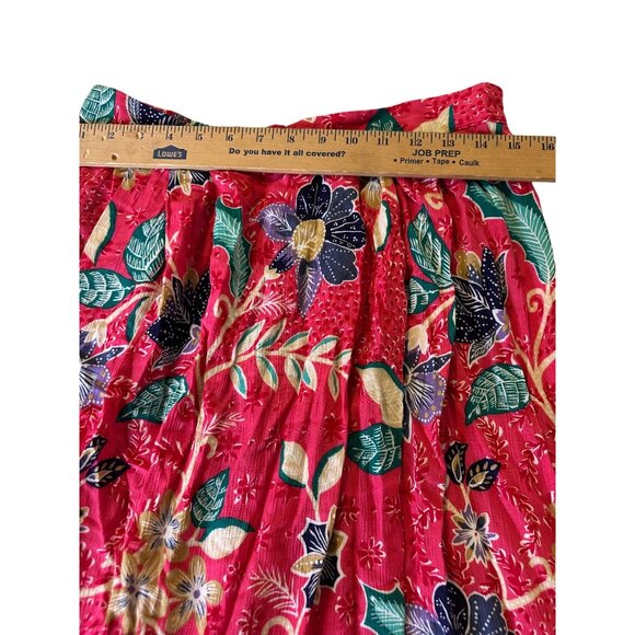 VTG Y2k Jaclyn Smith Cottagcore Floral Midi Maxi Rayon Skirt Sz Med Boho Hippie - Picture 3 of 15